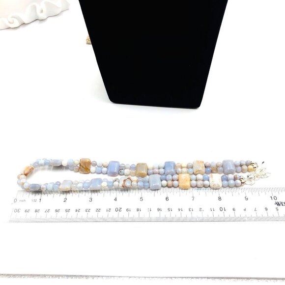 Jay King Mine Finds Womens Necklace Sterling Silver Blue Jasper - Picture 2 of 2